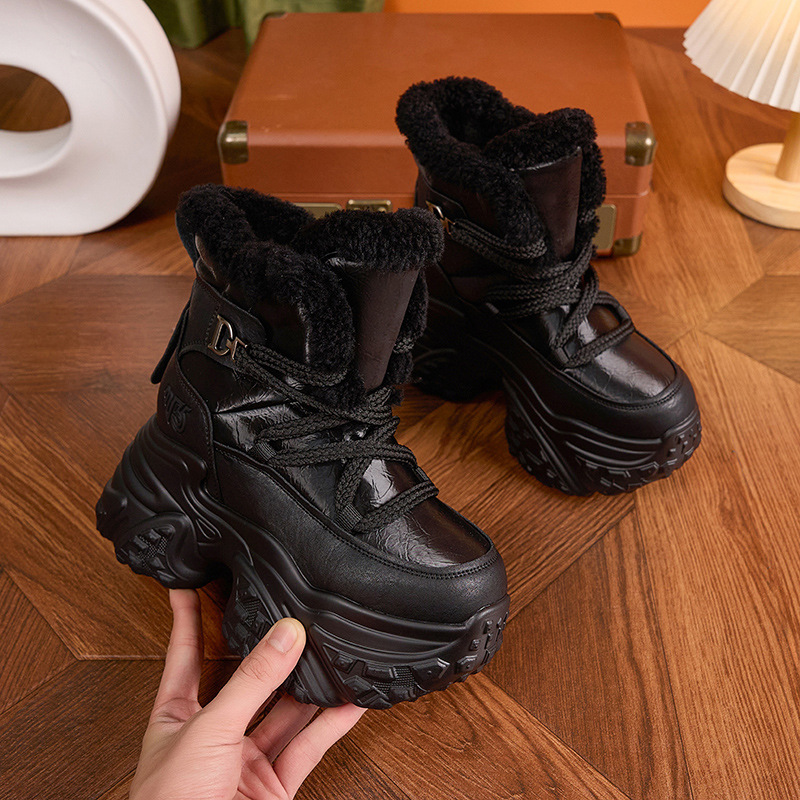 Women Winter White Snow Boots  – Sewing Fleece Bewertung und Preis