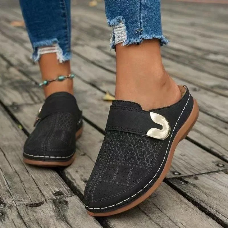 Women's solid-colored wedge sa – Velcro Sew On Bewertung und Preis