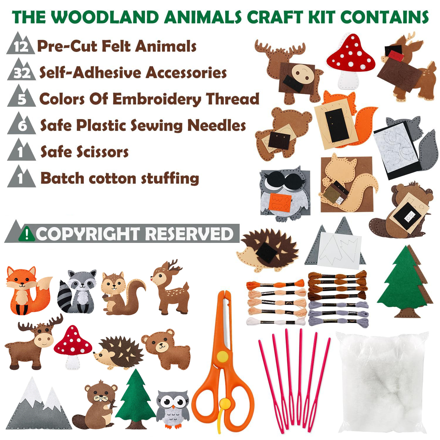 Sewing Kit for Kids Woodland A – Textile Sewing Kit Bewertung und Preis