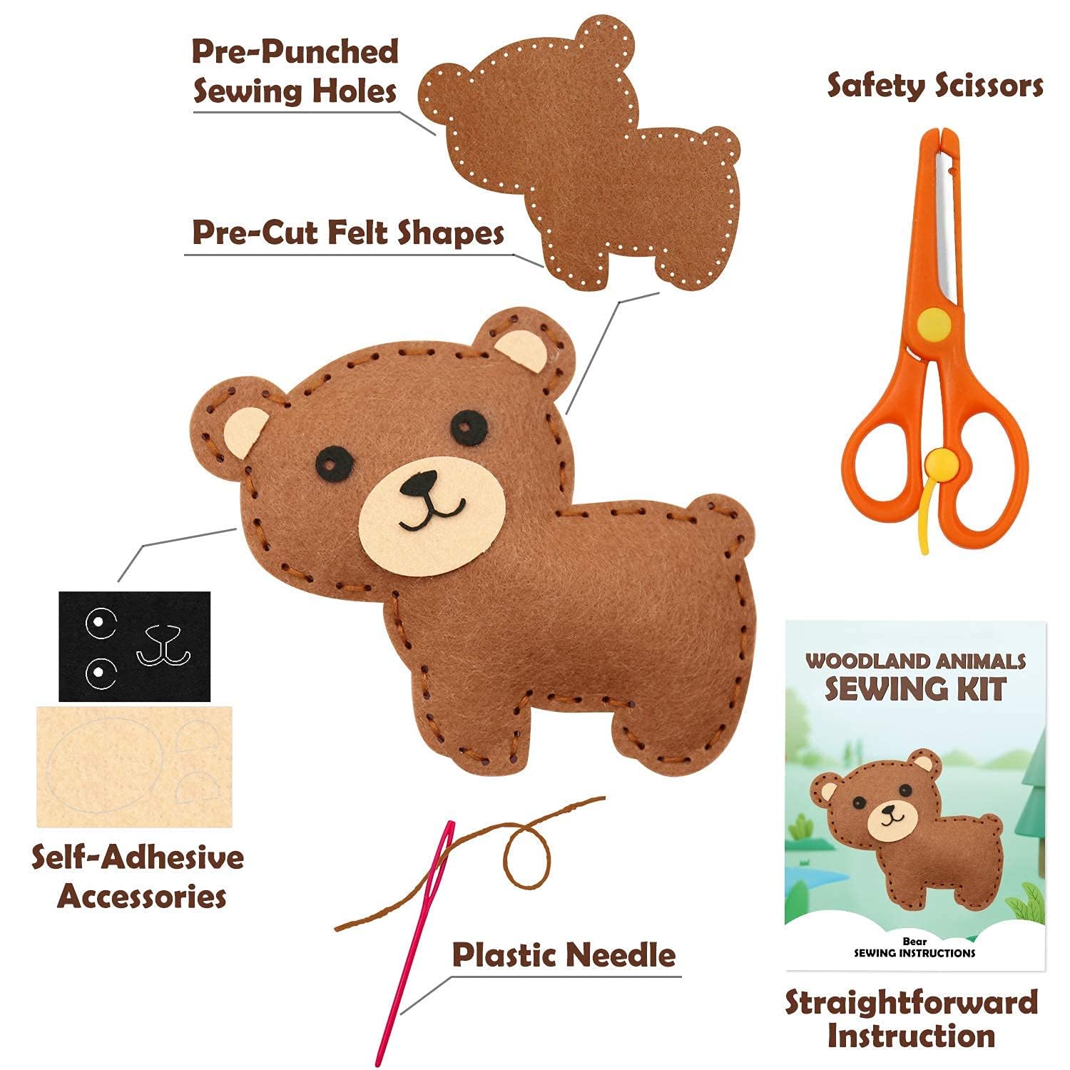Sewing Kit for Kids Woodland A – Textile Sewing Kit Bewertung und Preis