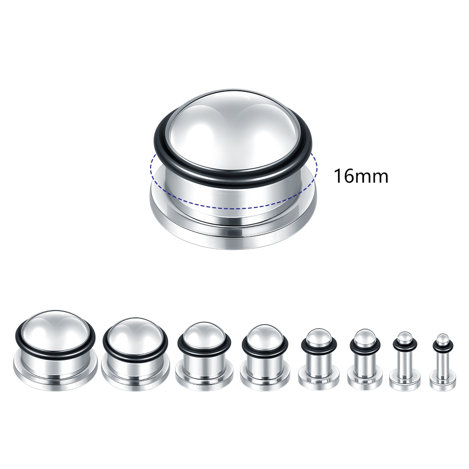 1Pair Stainless Steel Ear Tunn – Seam Gauge Metal Bewertung und Preis
