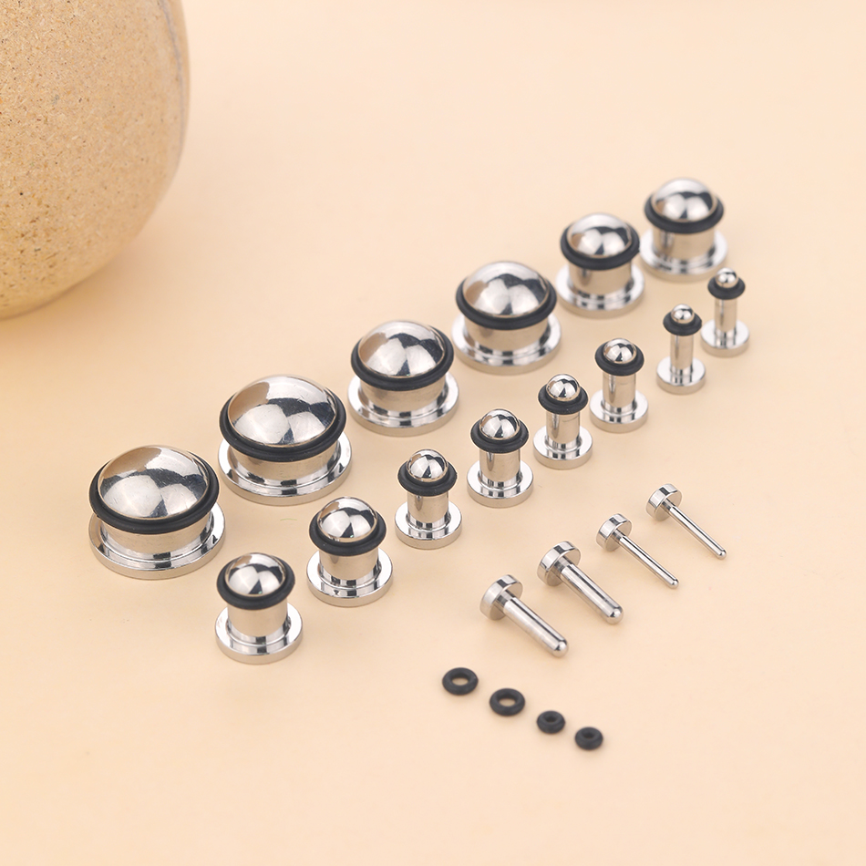 1Pair Stainless Steel Ear Tunn – Seam Gauge Metal Bewertung und Preis