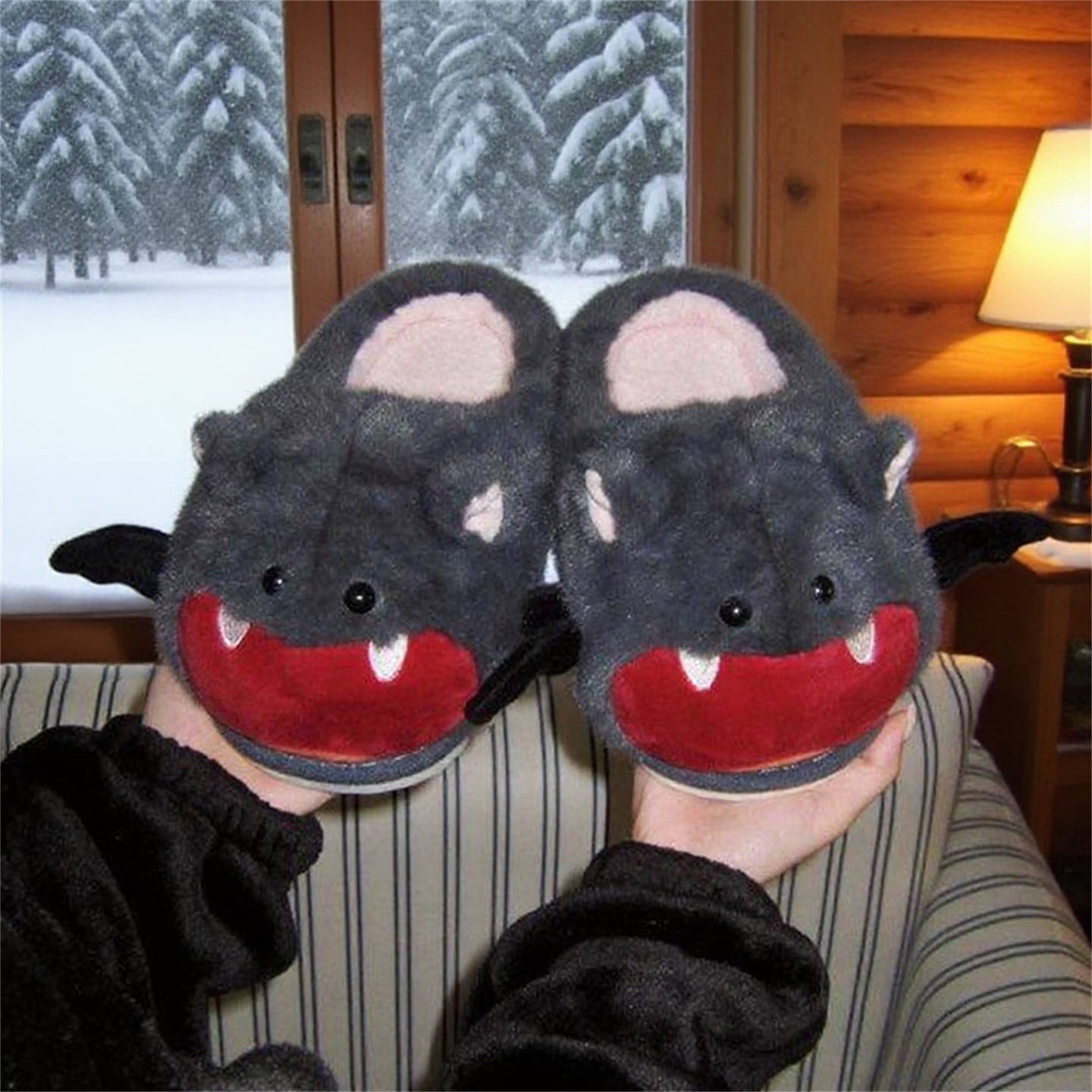 Halloween Bat Plush Slippers W – Sewing Fleece Bewertung und Preis