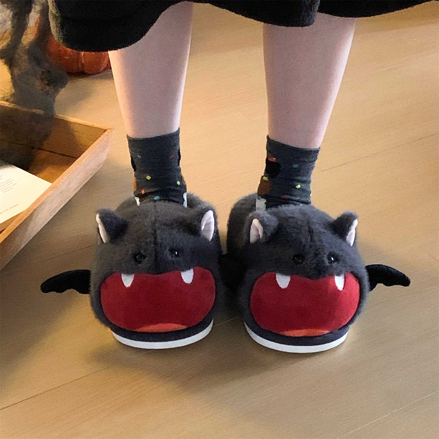 Halloween Bat Plush Slippers W – Sewing Fleece Bewertung und Preis