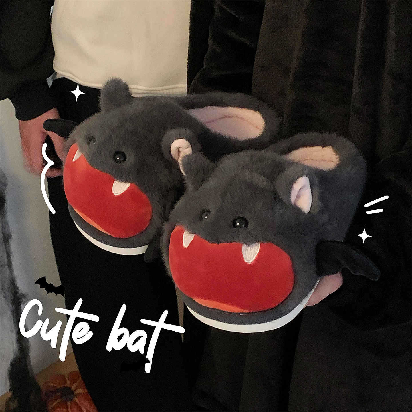 Halloween Bat Plush Slippers W – Sewing Fleece Bewertung und Preis