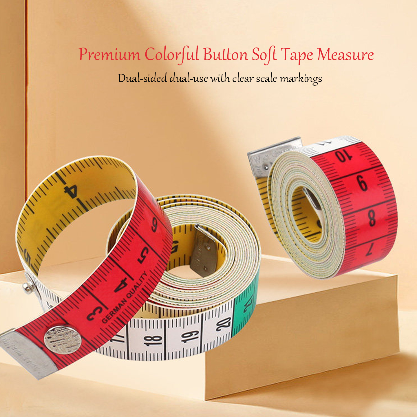 Colorful 1.5M Dual Scale Soft  – Sewing Gauge Ruler Bewertung und Preis