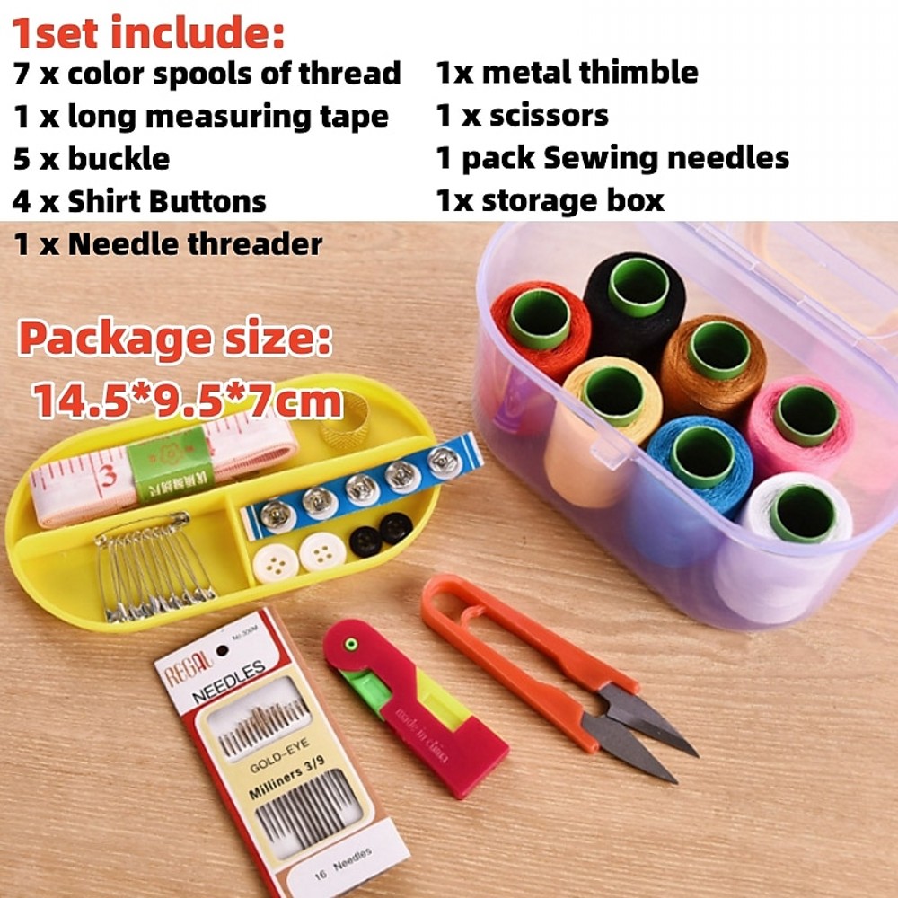 1Set Large Sewing Box Set Hous – Textile Sewing Kit Bewertung und Preis
