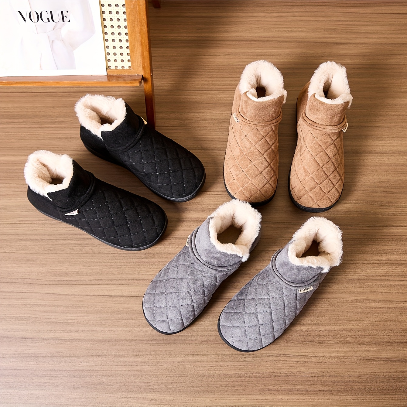Winter Warm Plush Slippers Men – Sewing Fleece Bewertung und Preis