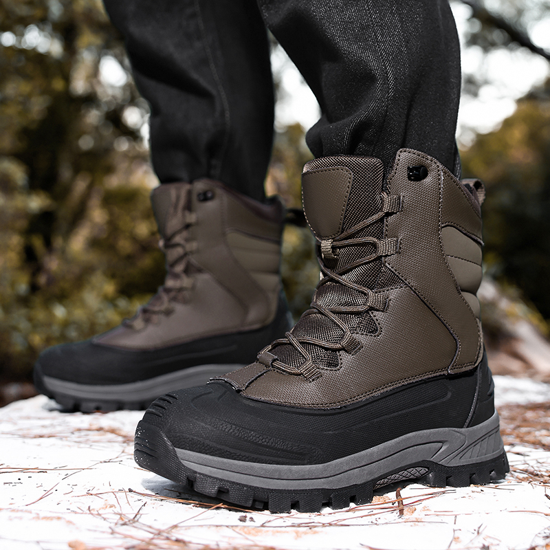 Men's Non-Slip Warm Hiking Sho – Sewing Fleece Bewertung und Preis