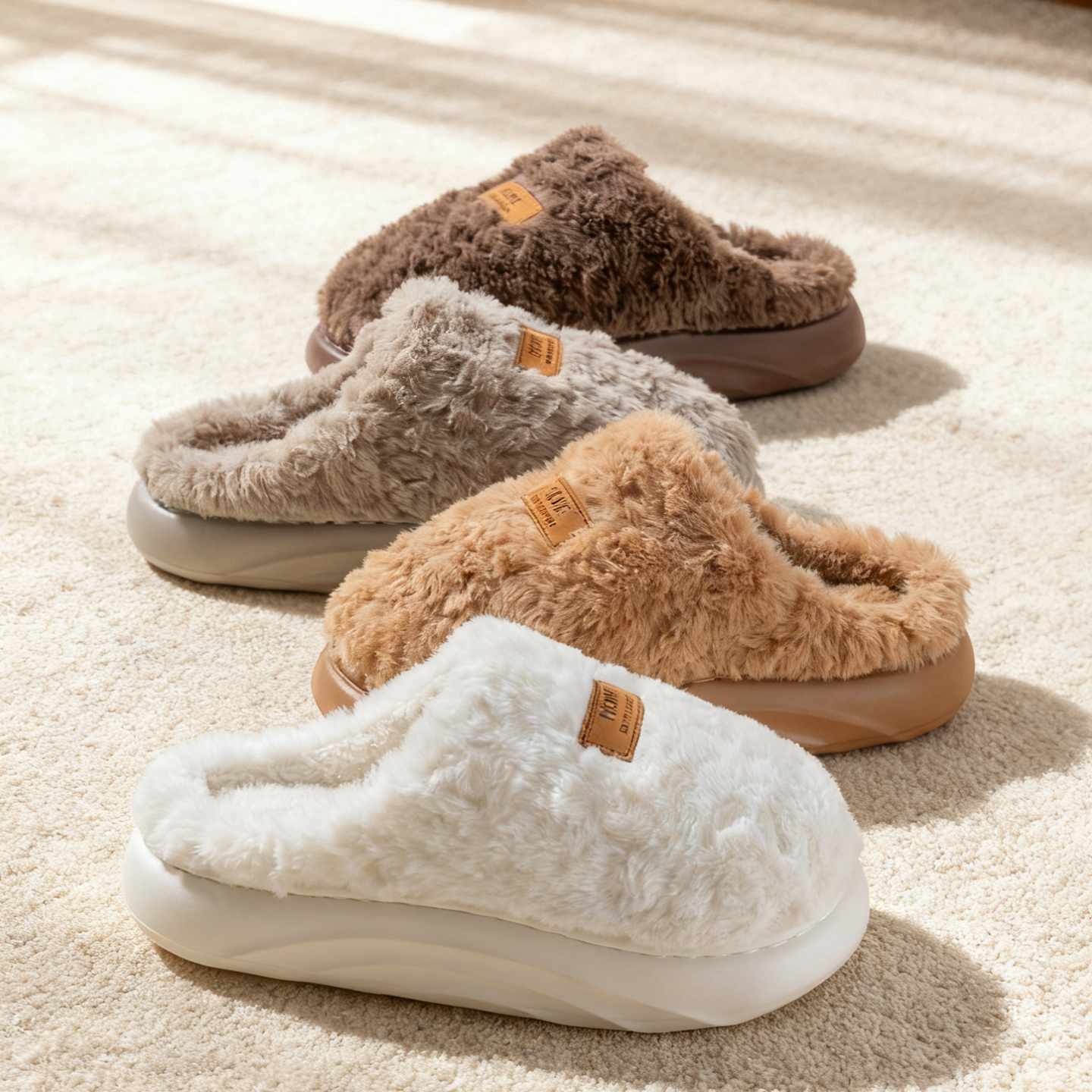 Men's Plush Slippers, Winter I – Sewing Fleece Bewertung und Preis