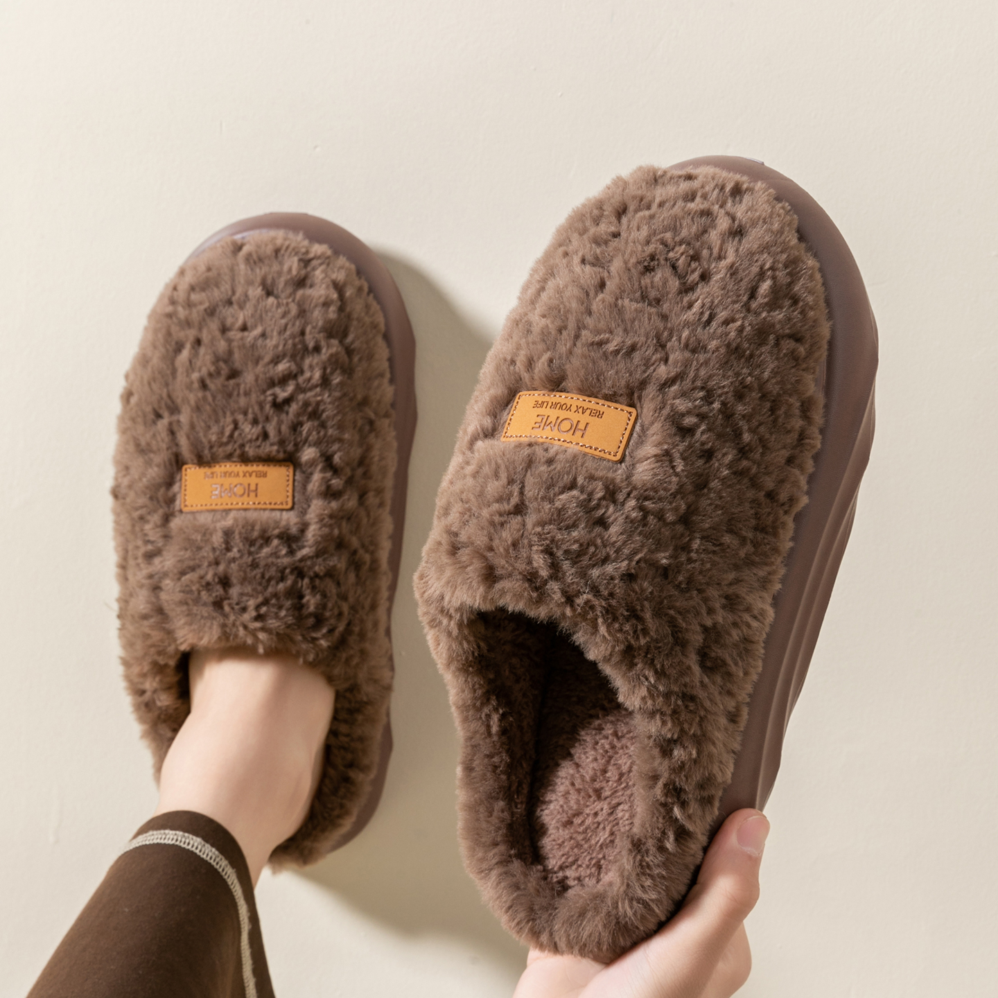 Men's Plush Slippers, Winter I – Sewing Fleece Bewertung und Preis