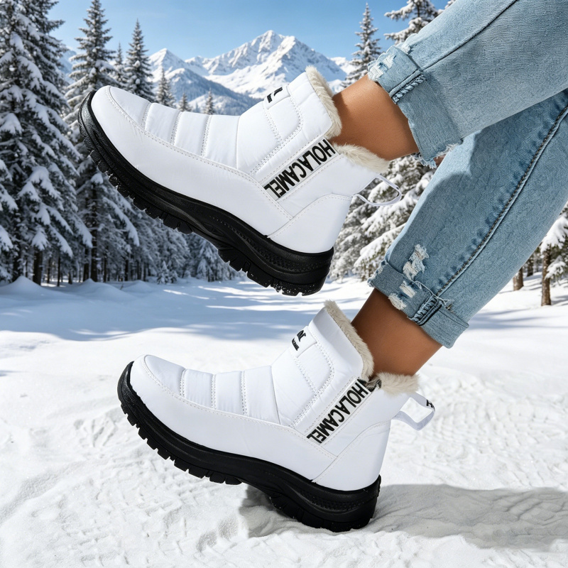 Women's snow boots with thick  – Sewing Fleece Bewertung und Preis