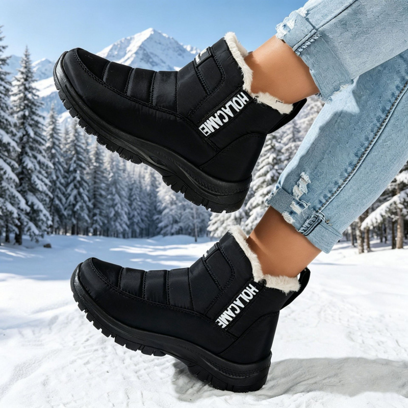 Women's snow boots with thick  – Sewing Fleece Bewertung und Preis
