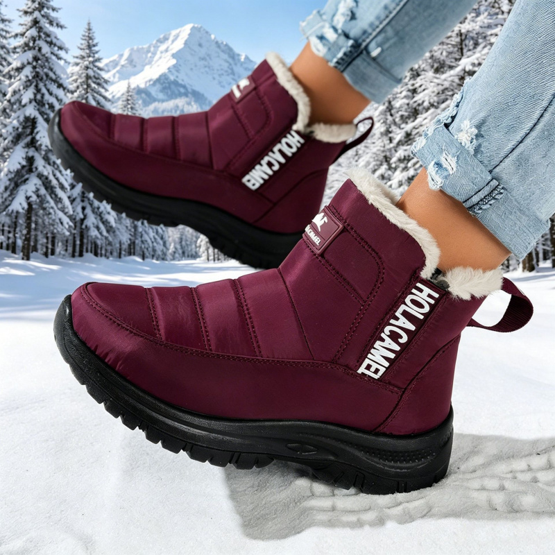Women's snow boots with thick  – Sewing Fleece Bewertung und Preis