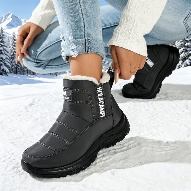 Women's snow boots with thick  – Sewing Fleece Bewertung und Preis