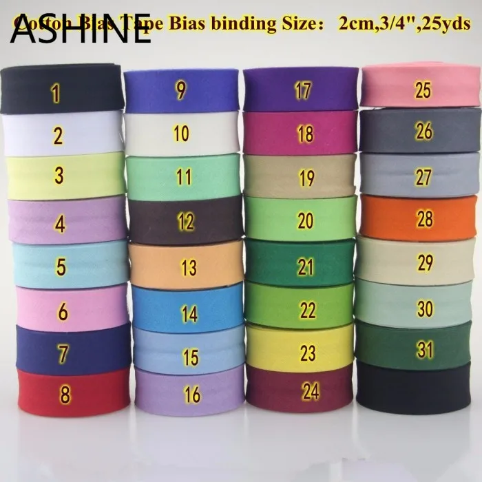 Cotton Bias Fold Tape Webbing  – Binding Tape Bias Bewertung und Preis