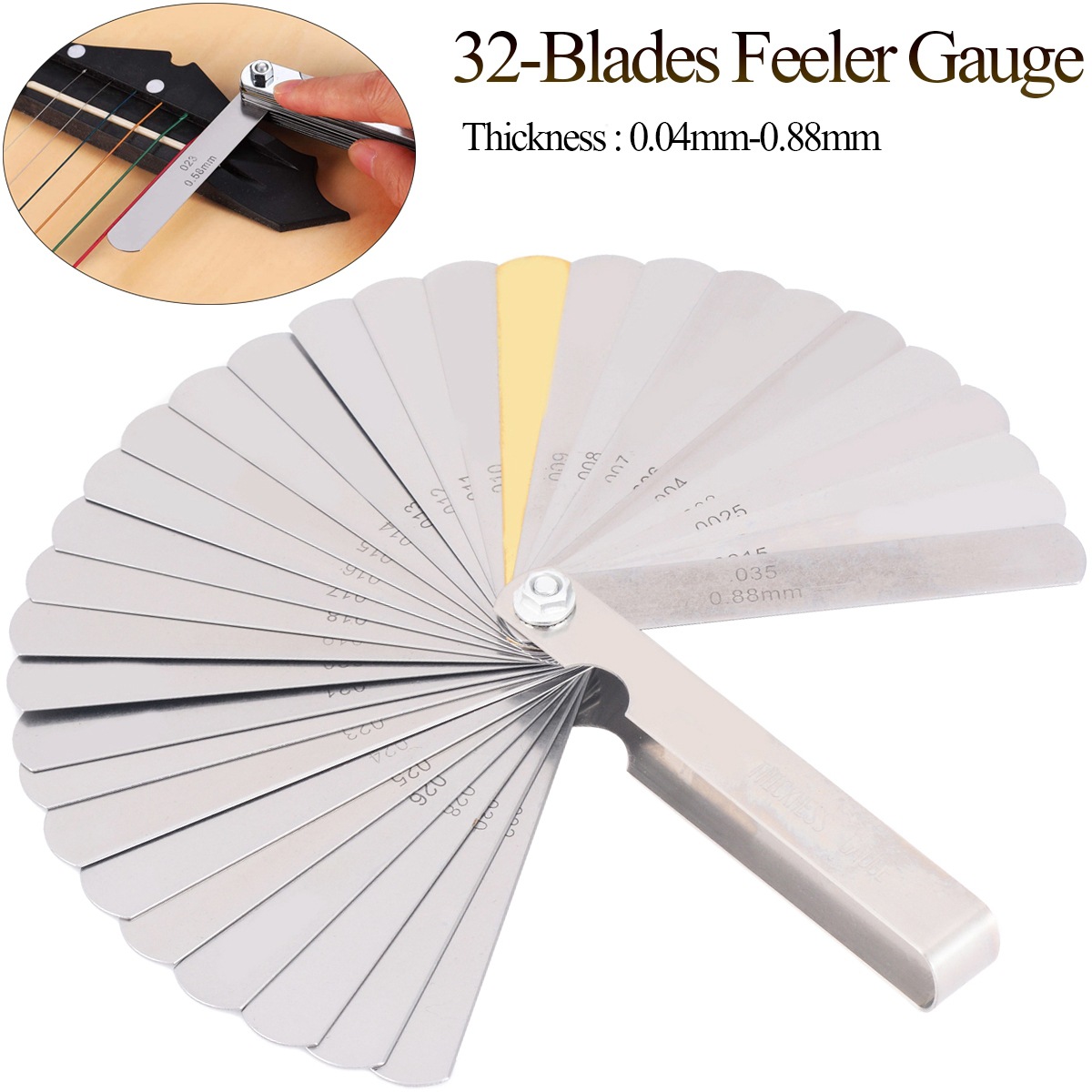 32pcs/set Guitar String Height – Seam Gauge Metal Bewertung und Preis