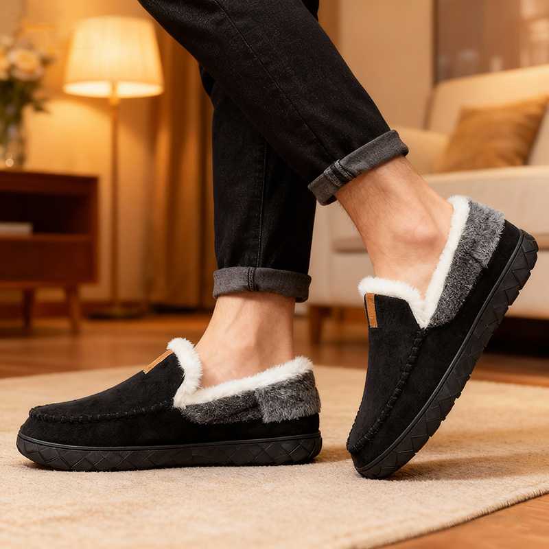 Men's Slippers Home Sewing Plu – Sewing Fleece Bewertung und Preis