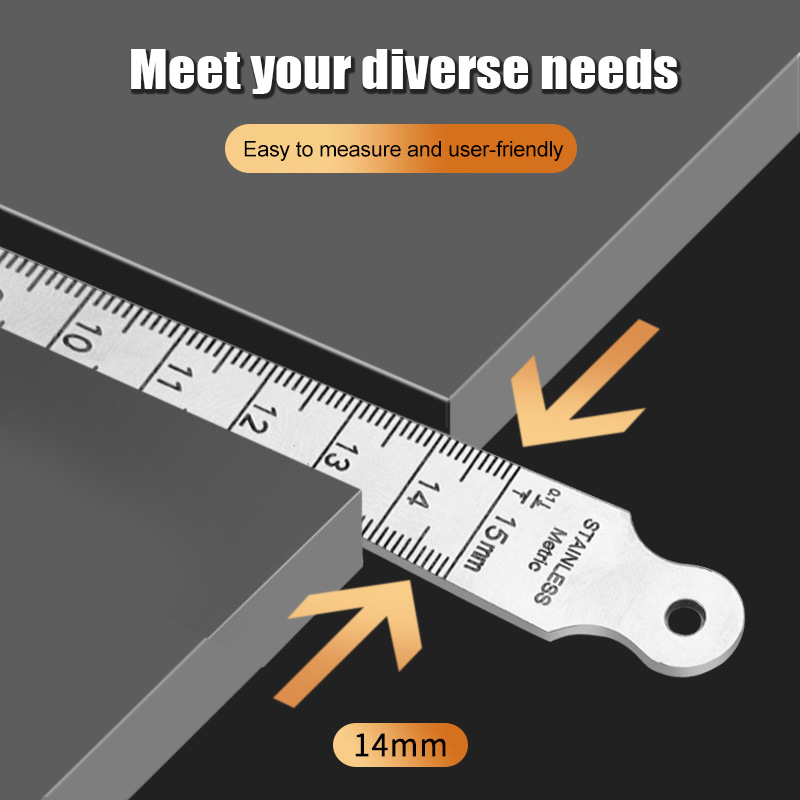 1-15mm Stainless Steel Taper G – Seam Gauge Metal Bewertung und Preis