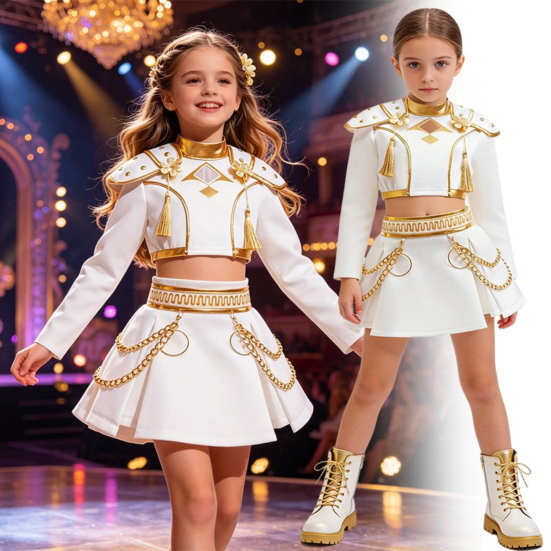 Girls White And Gold Cosplay C – Shoulder Pad Set In Bewertung und Preis