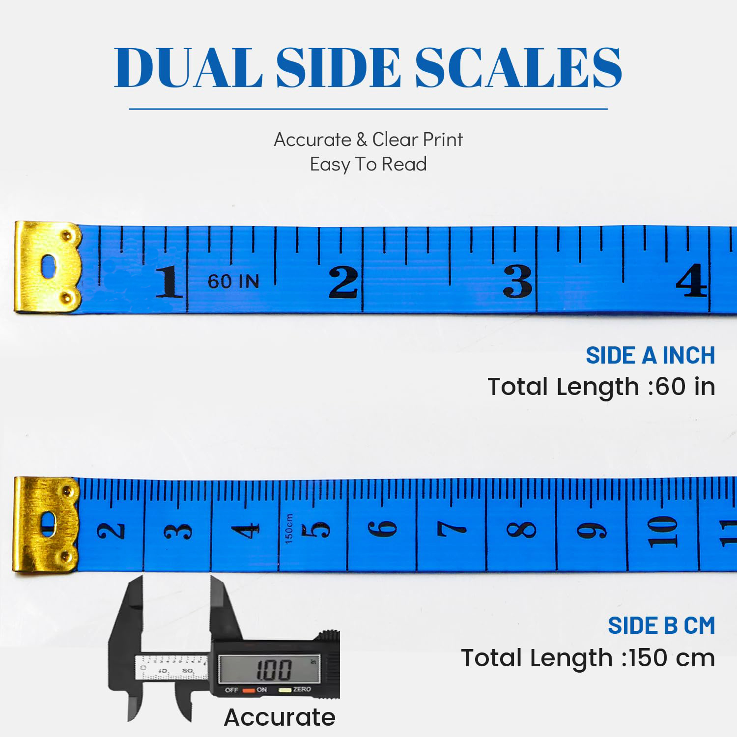 2/3/4PCS Soft Measuring Double – Sewing Gauge Ruler Bewertung und Preis