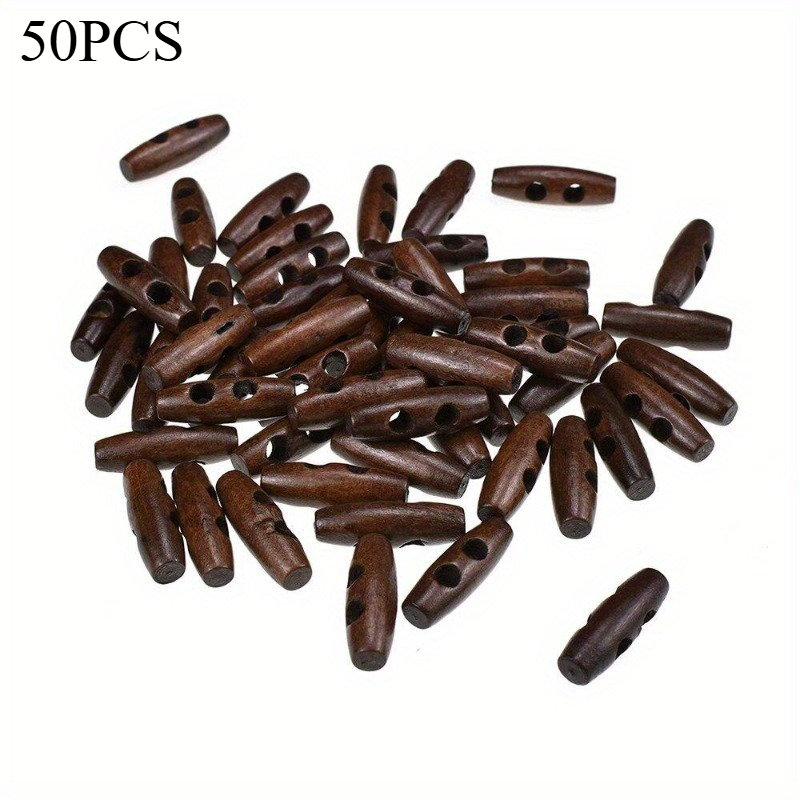 50pcs Recycled Wood Horn Toggl – Sewing Recycle Bewertung und Preis
