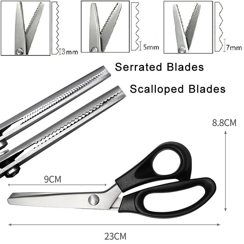 1Pc Pinking Shears Stainless S – Pinking Shear Blade Bewertung und Preis