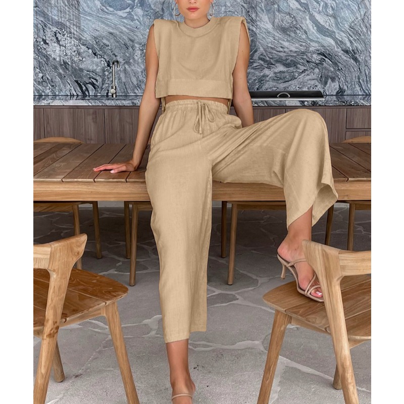 Fashion Cotton and Linen Suit  – Shoulder Pad Set In Bewertung und Preis