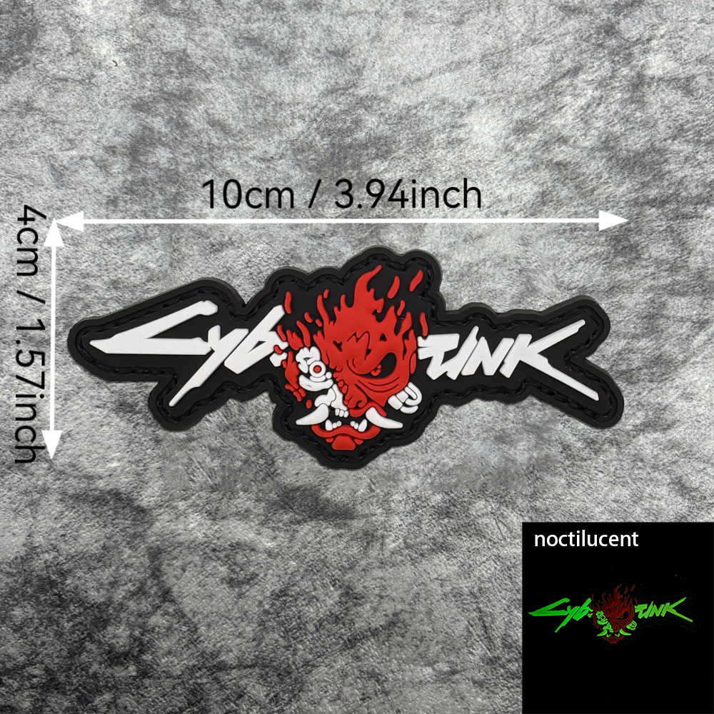 A Cyberpunk Pattern Pvc Patch, – Velcro Sew On Bewertung und Preis