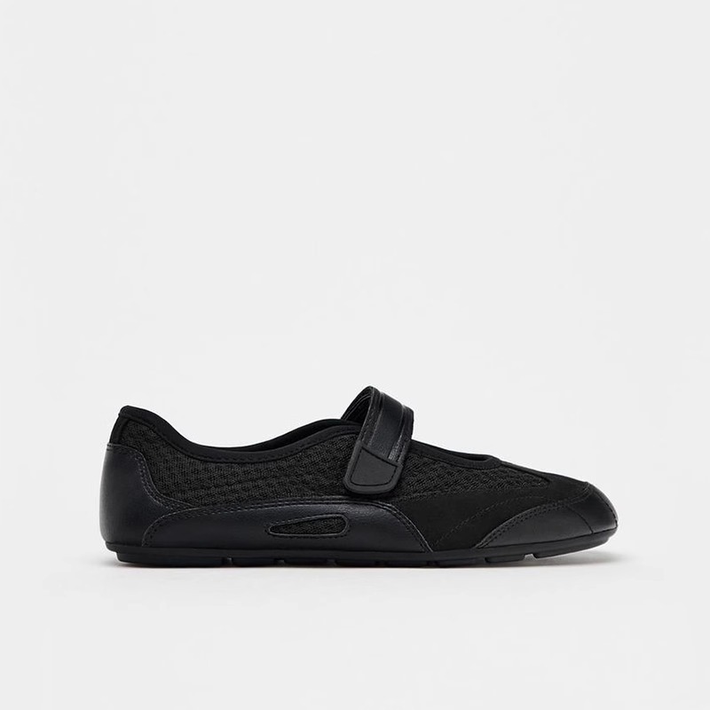 Women's Black Mesh Mary Jane F – Velcro Sew On Bewertung und Preis