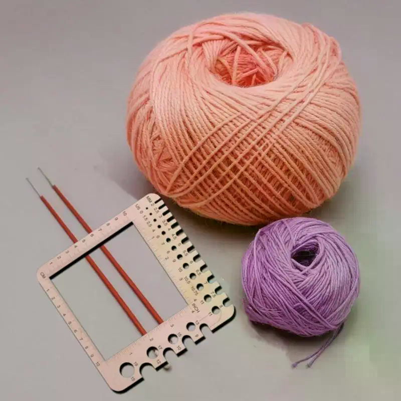Wood Knitting Needle Gauge Squ – Sewing Gauge Ruler Bewertung und Preis