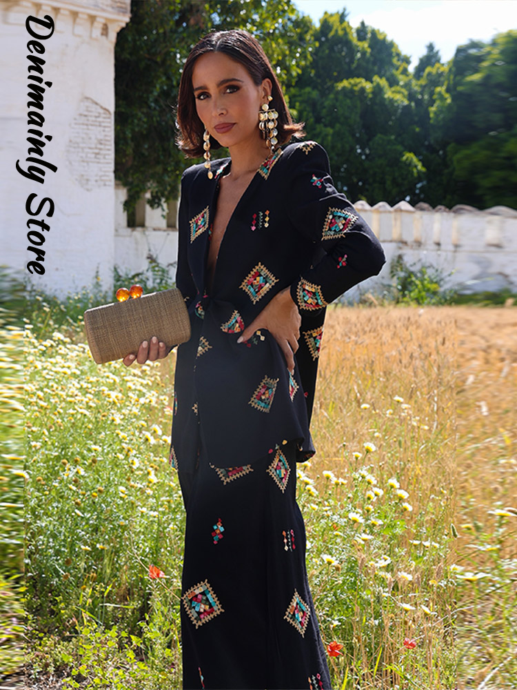Vintage Women's Printed Blazer – Shoulder Pad Set In Bewertung und Preis