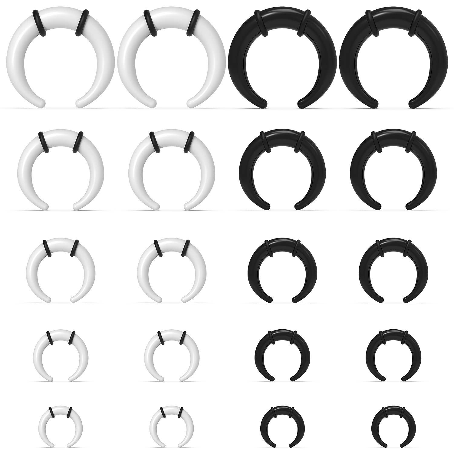 Large Septum Rings 14G 12G 8G  – Seam Gauge Metal Bewertung und Preis